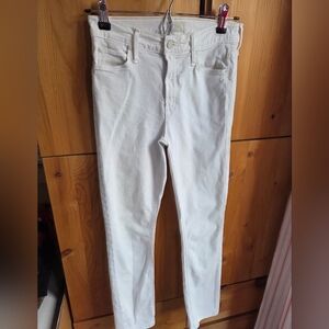 Mother Ivory Mid Rise Dazzler Ankle Jeans Size 25